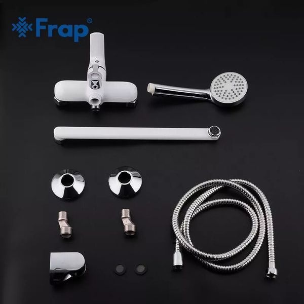 Змішувач для ванни Frap F2231 білий/хром F2231 фото