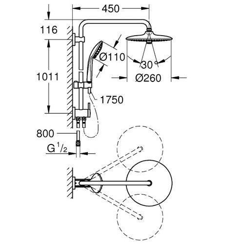 Душевая система Grohe Euphoria System 260 27421002 27421002 фото