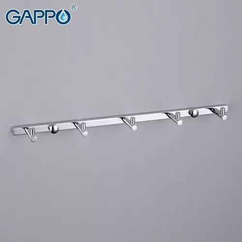 Вешалка для полотенец Gappo G202-5 с пятью крючками хром G202-5 фото