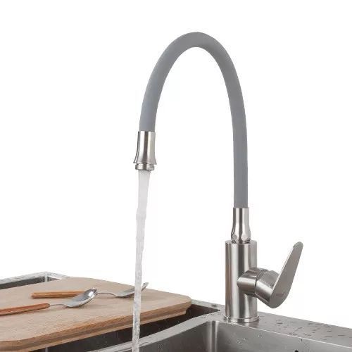 Смеситель для кухни Frap F4448 с гибким изливом сатин F4448 фото