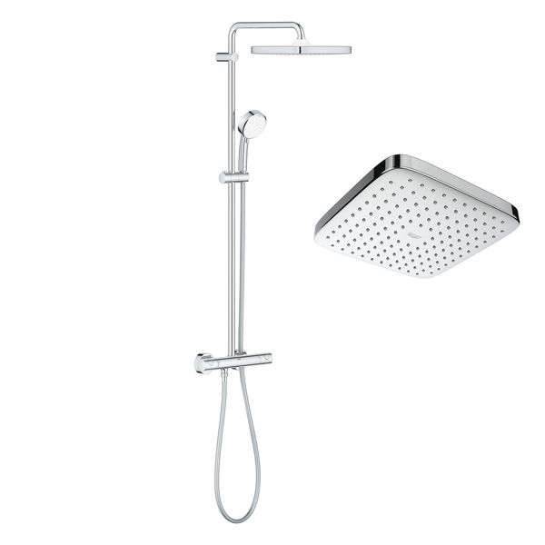 Душова система з термостатом Grohe Tempesta Cosmopolitan System 250 Cube 26689000 26689000 фото