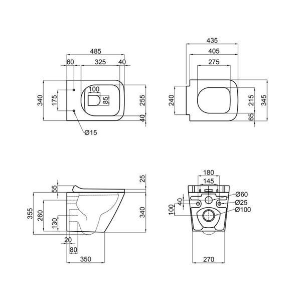 Унітаз підвісний Qtap Tern Ultra Quiet безобідковий Soft-close SD00050772 фото
