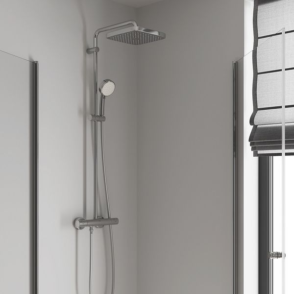 Душова система з термостатом Grohe Tempesta Cosmopolitan System 250 Cube 26689000 26689000 фото