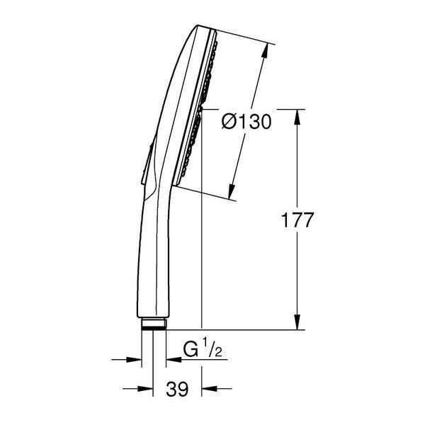 Ручний душ Grohe Rainshower Smartactive 130 26574000 3 режими 26574000 фото