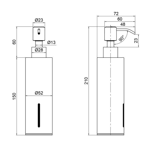 Дозатор для рідкого мила Qtap Liberty 1152-1 Chrome SD00040045 фото