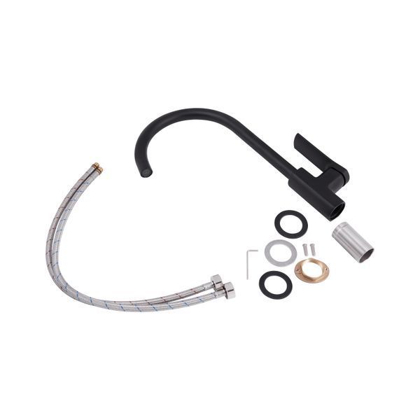 Змішувач для кухні Qtap Slavonice Black Matt SD00047480 фото