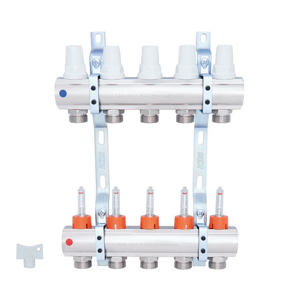 Коллектор Icma №K013 на 5 выходов с расходомерами SD00005236 фото