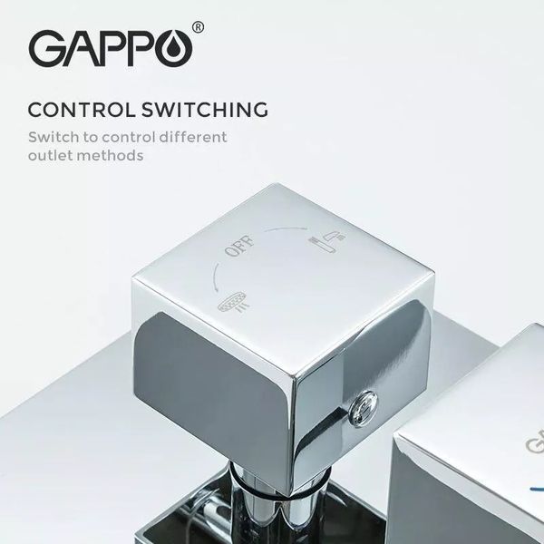 Душова система прихованого монтажу Gappo G7107-40 хром G7107-40 фото