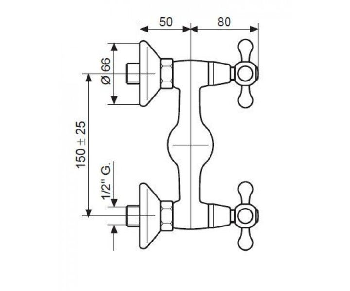 Змішувач для душа Emmevi Deco Ceramica бронза BR12100 BR121002 фото