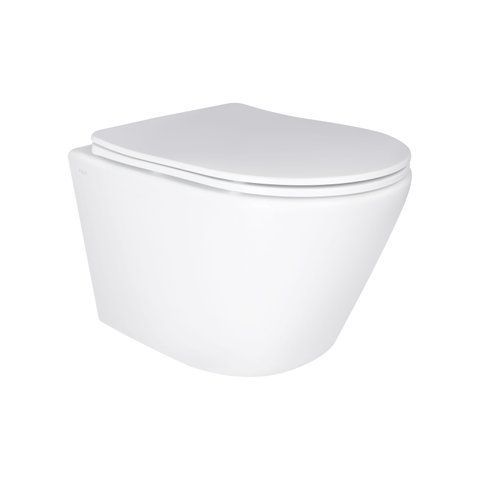 Унітаз підвісний Qtap Swan безобідковий Ultra Quiet Soft-close SD00050900 фото