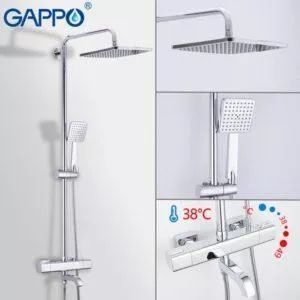 Душевая система с термостатом Gappo G2499-40 сатин G2499-40 фото