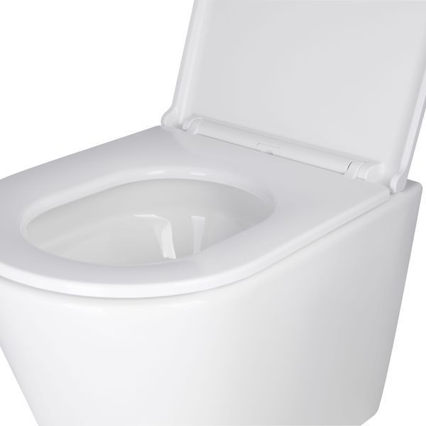 Унитаз подвесной Qtap Scorpio безободковый Ultra Quiet Soft-close SD00050898 фото