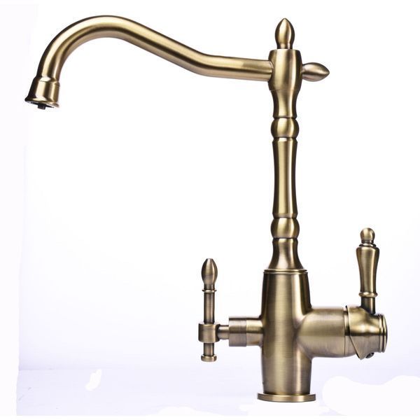 Смеситель для кухни под осмос Globus Lux Lazer GLLR-1000-9-Bronze 000019266 фото