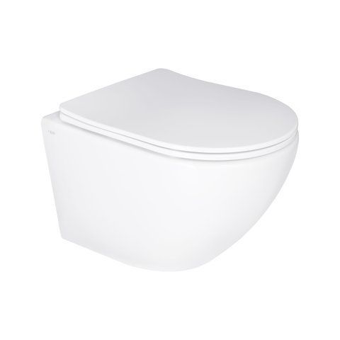 Унітаз підвісний Qtap Jay безобідковий Ultra Quiet Soft-close SD00050899 фото