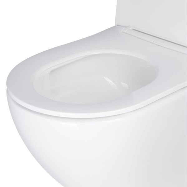 Унитаз подвесной Qtap Jay безободковый Ultra Quiet Soft-close SD00050899 фото