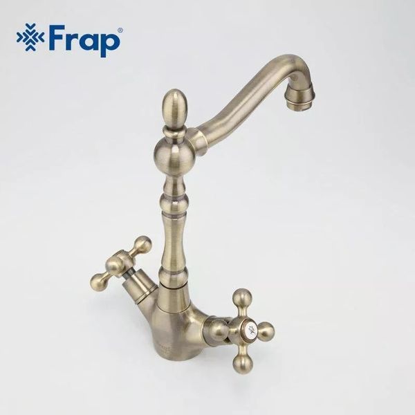 Смеситель для кухни Frap F4019-4 бронза F4019-4 фото