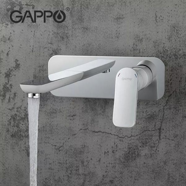 Смеситель для умывальника Gappo G1048-22 белый/хром G1048-22 фото