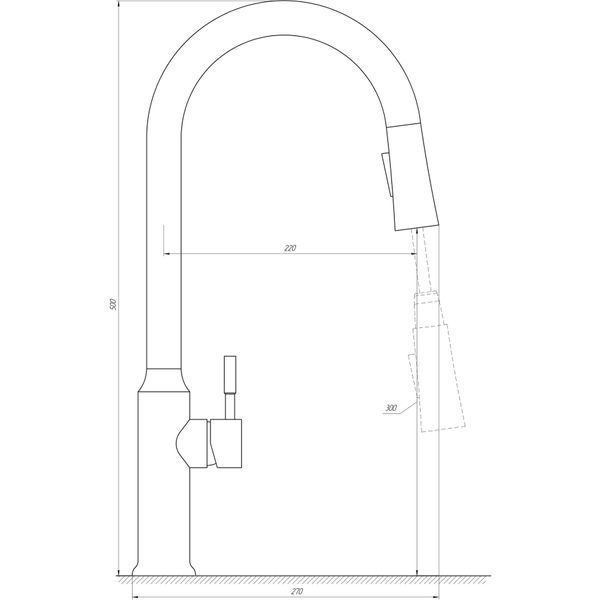 Змішувач для кухні Globus Lux Alpen SBT1-2033 000020281 фото