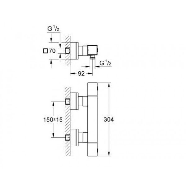 Термостат для душу Grohe Grohtherm Cube 34488000 34488000 фото