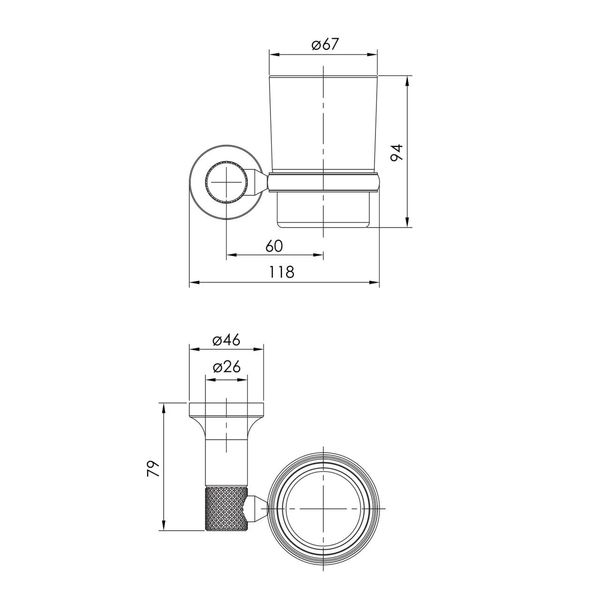 Стакан Imprese Brenta никель ZMK081906230 071193 фото