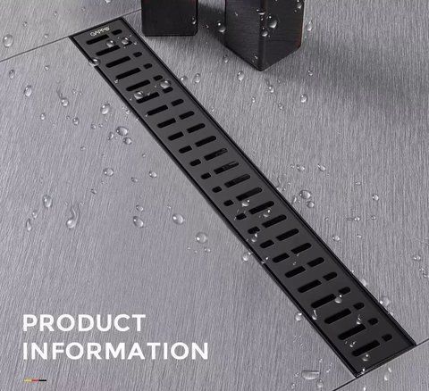 Трап для душу Gappo G88007-36 70х800 мм чорний G88007-36 фото