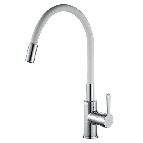 Змішувач для кухні DOMINO PRESTIGE DPS-203SLR-WHITE 000022594 фото