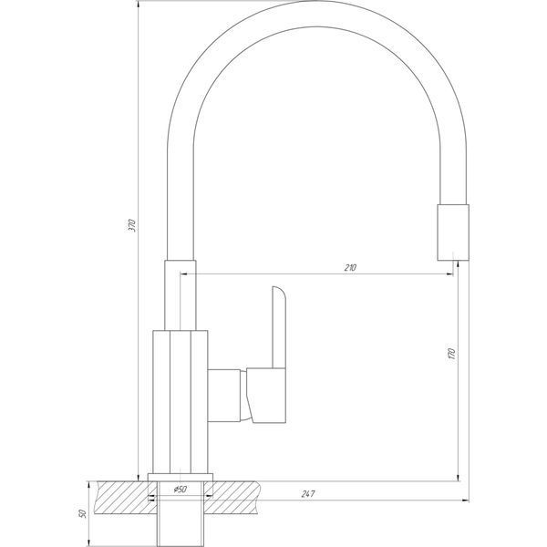 Змішувач для кухні DOMINO PRESTIGE DPS-203SLR-WHITE 000022594 фото