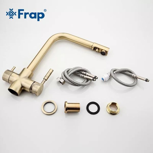 Смеситель для кухни с фильтром Frap F4352-4 бронза F4352-4 фото