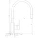 Змішувач для кухні DOMINO PRESTIGE DPS-203SLR-WHITE 000022594 фото 6