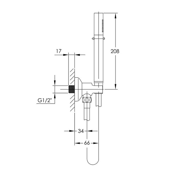 Душовий гарнітур Imprese Smart Click ZMK101901218 082160 фото