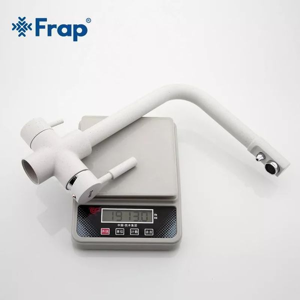 Смеситель для кухни с фильтром Frap F4352-8 белый F4352-8 фото