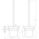 Ерш настенный Globus Lux BS8429A черный матовый SUS304 000018161 фото 2