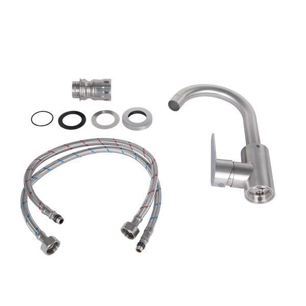 Смеситель для кухни Lidz Vida 015F2 Nickel SD00049476 фото