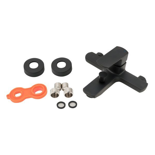 Змішувач для ванни Qtap Lipno Black Matt SD00042261 фото
