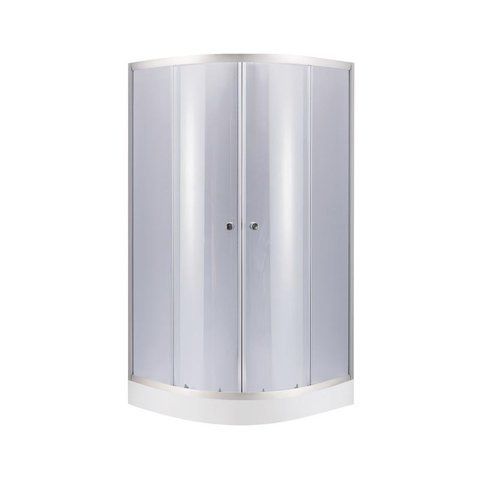 Душова кабіна Lidz Latwa SC80x80.SAT.LOW.GR скло 4 мм з піддоном Kapielka SD00051438 фото