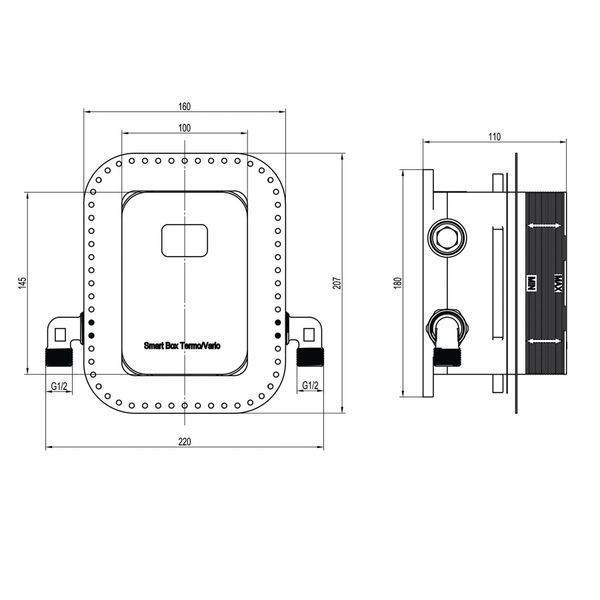 Смеситель для душа встроенный Topaz Odiss TO 08115-H13-BL 000021368 фото