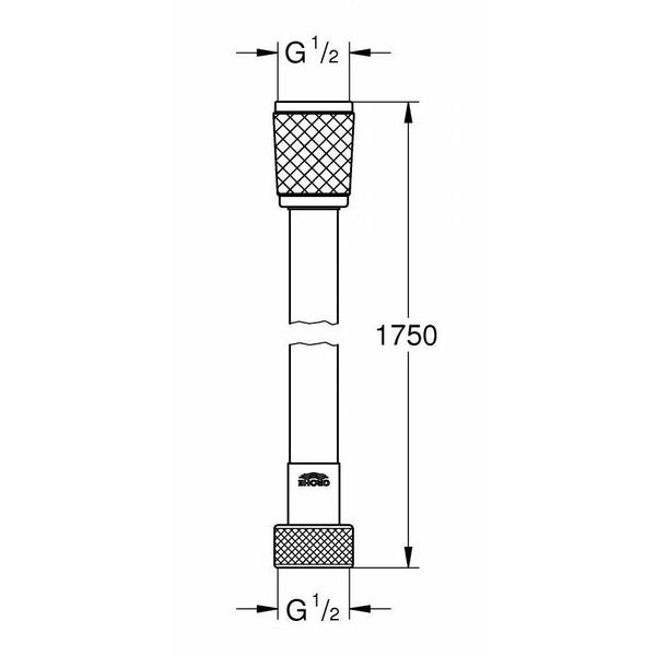 Шланг для душу Grohe Rotaflex Twistfree 175 см 28410001 28410001 фото