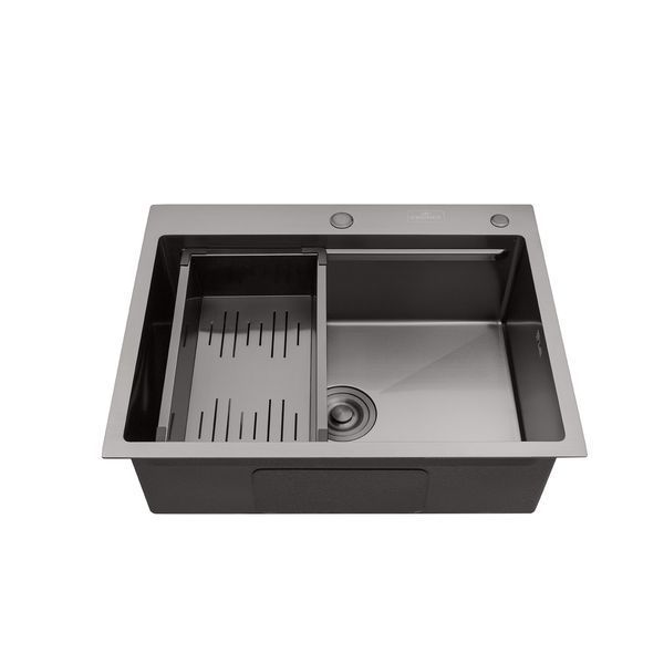 Кухонная мойка Kroner KRP Schwarze - 6350HM PVD CV031453 фото