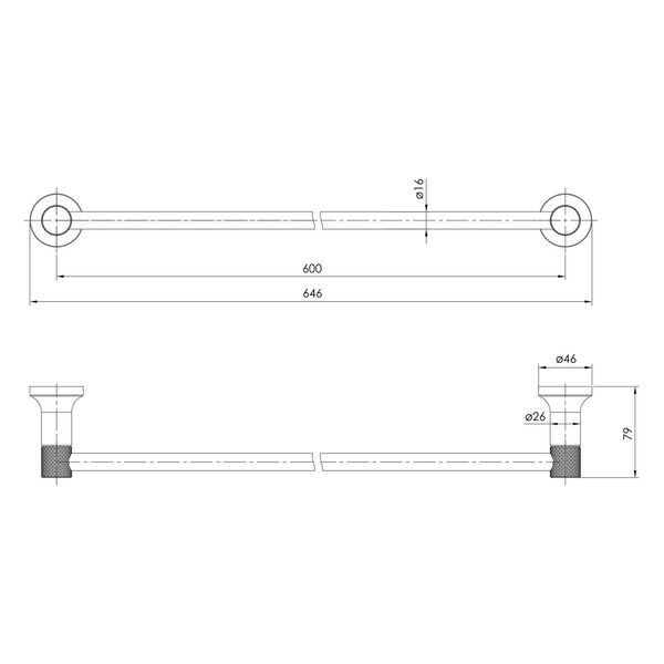 Полотенцедержатель Imprese Brenta хром ZMK071901270 071224 фото