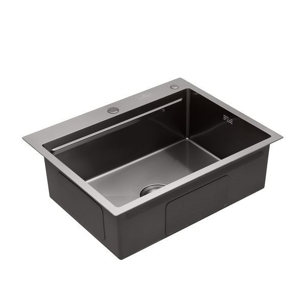 Кухонная мойка Kroner KRP Schwarze - 6350HM PVD CV031453 фото