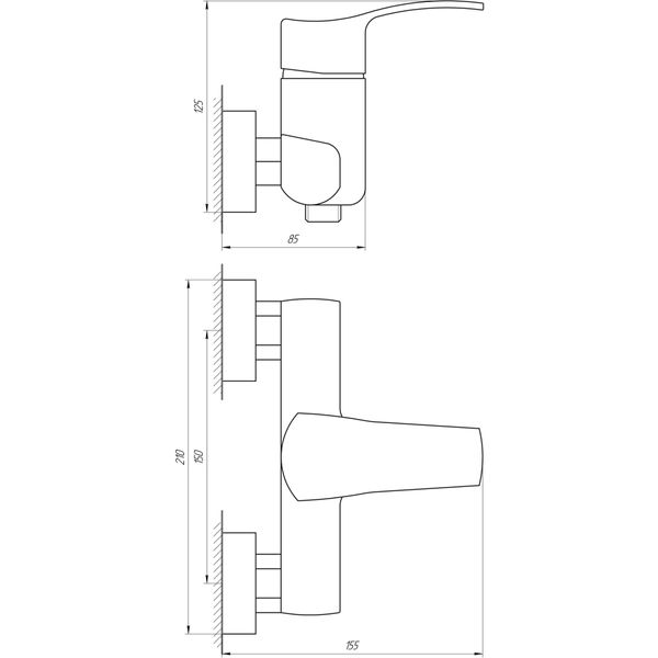 Смеситель для душа Globus Lux Queensland GLQU-105 000008761 фото