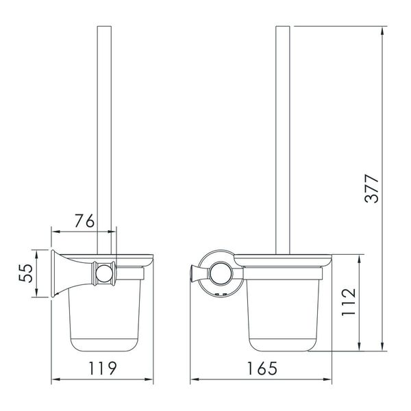 Щетка для унитаза Imprese Podzima Zrala ZMK02170826 056596 фото