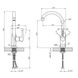 Змішувач для кухні Kroner KRP Essen - C030 CV024332 фото 8